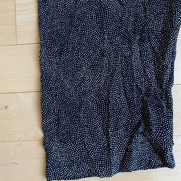 𝅺LEITH Bnwt High Waist Wide Leg Pant White Dots Xxl - Picture 4 of 9